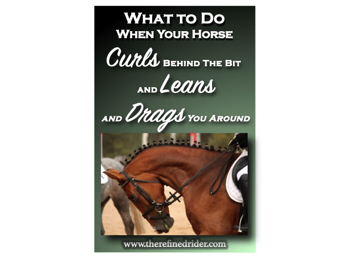 Curling behind the bit, leaning