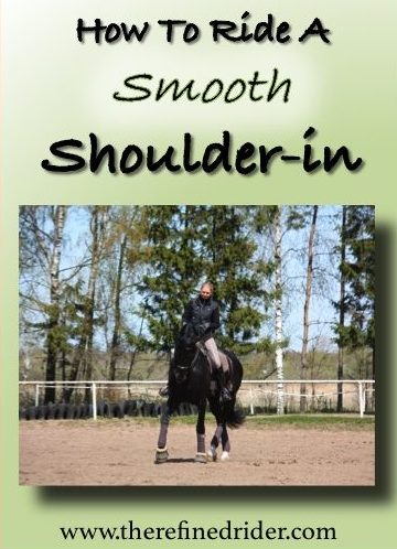 Shoulder-in, shoulder in, rider, lateral, riding, dressage, bend,